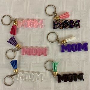 Keychains and refrigerator magnet